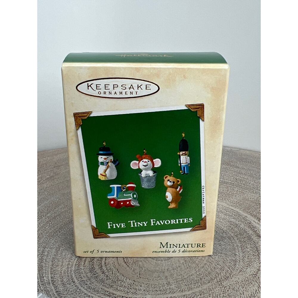 Hallmark Keepsake Ornament Five Tiny Favorites Miniature 2002 NEW